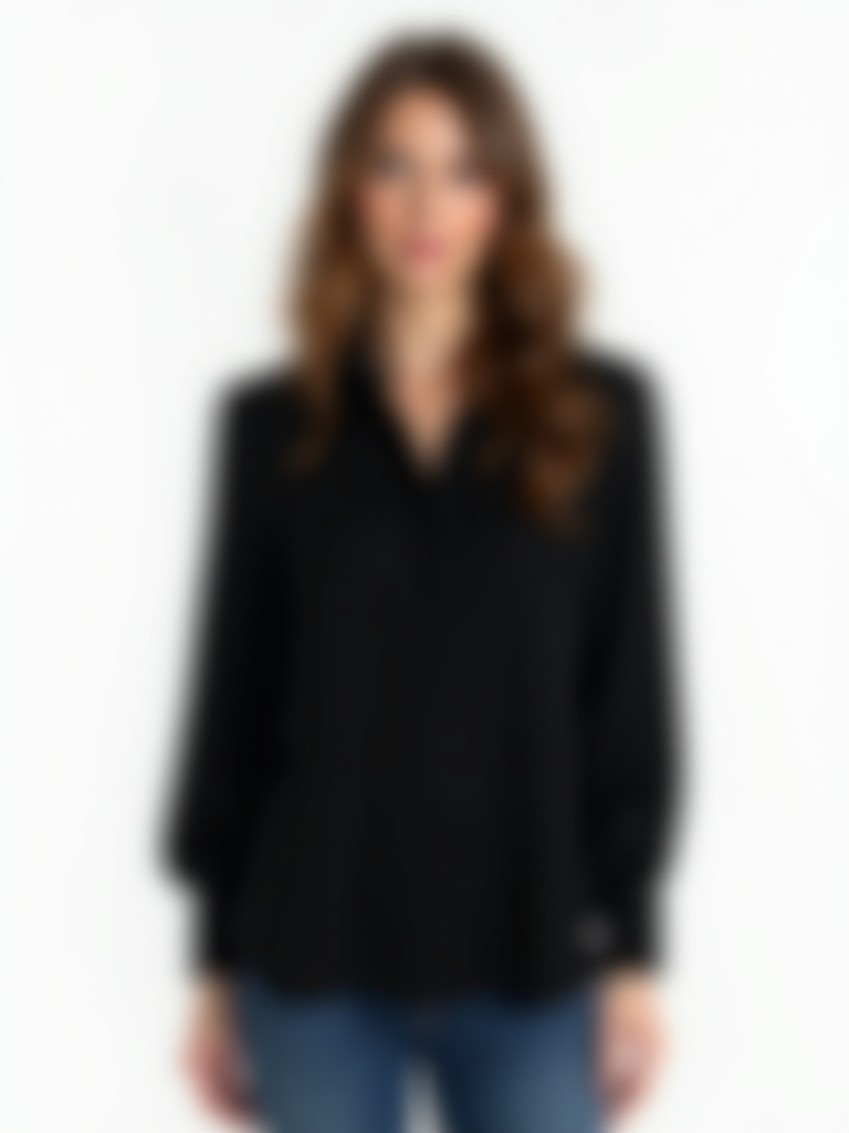 Chemise noire longue